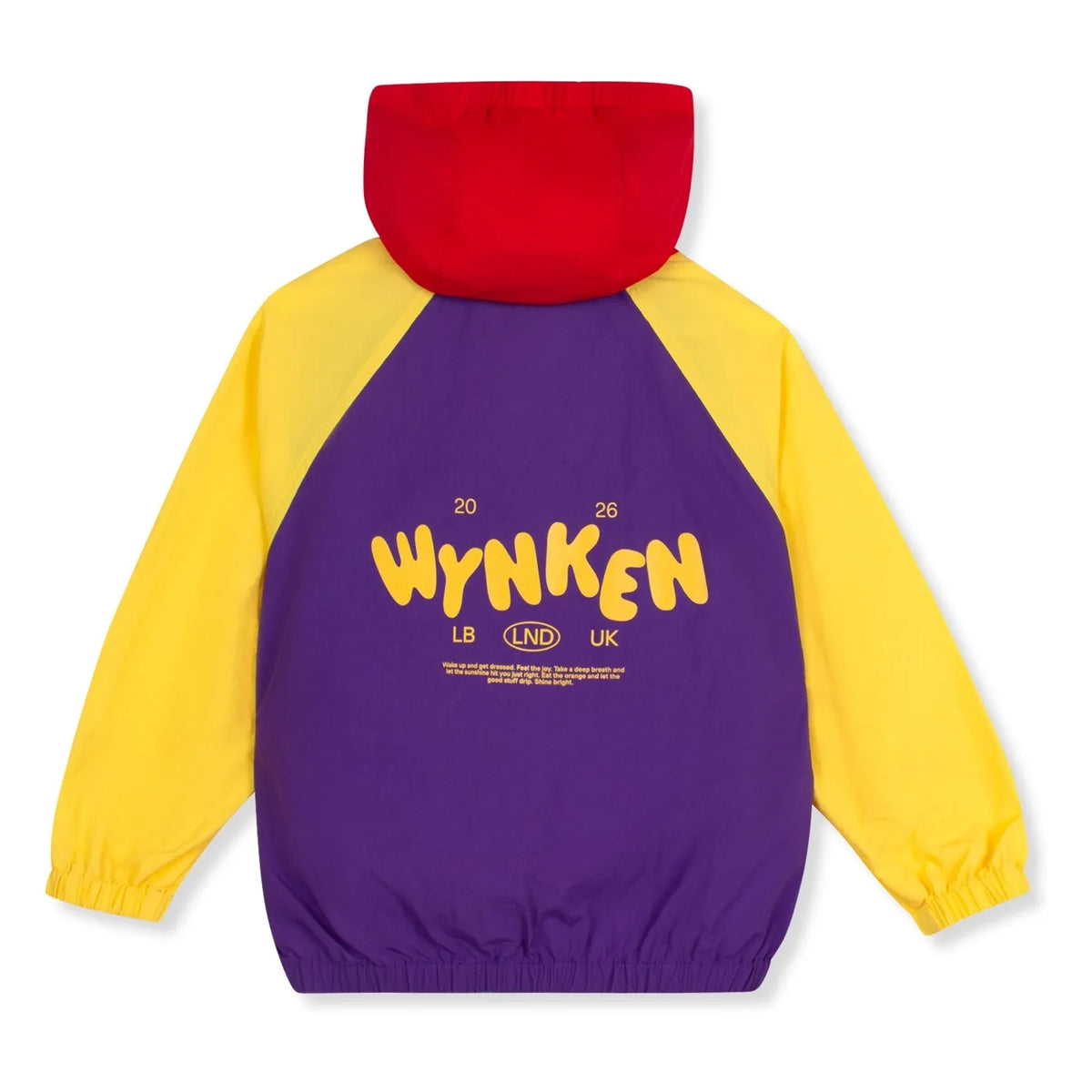 Wynken - कलरब्लॉक वॉटरप्रूफ जैकेट | बैंगनी