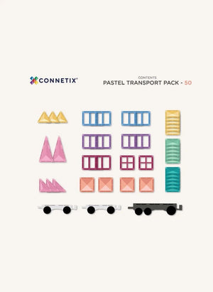 Connetix - Gönderim paketi - 50 parça | Pastel