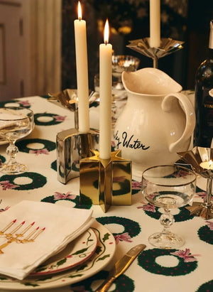 Anna + Nina - Şenlikli Gece Mumluk - 2'li Set
