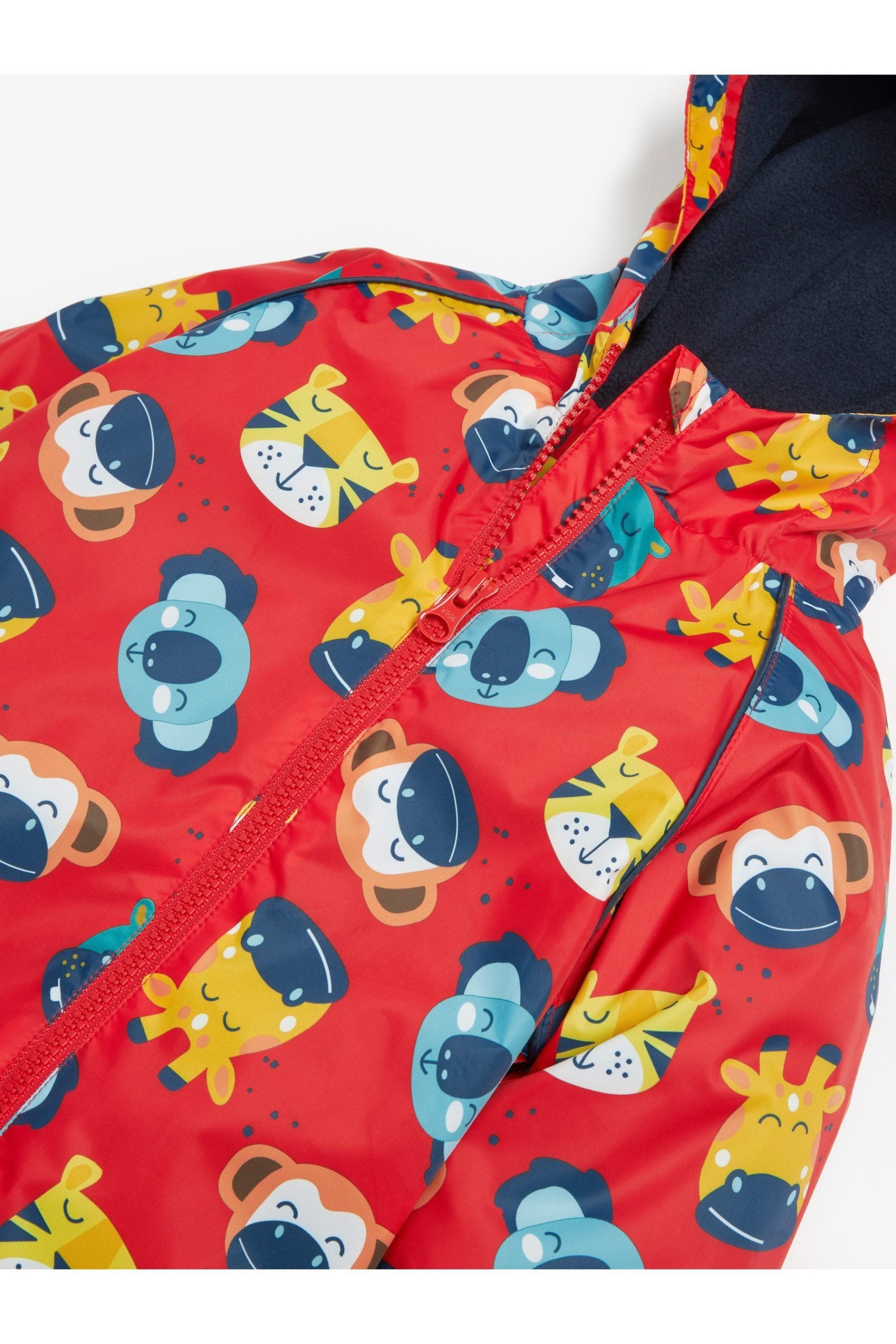 Next - Polar Astarlı Hayvanlar Desenli Çocuk Yağmurluğu - 1.5-2 Yaş-Dinossi