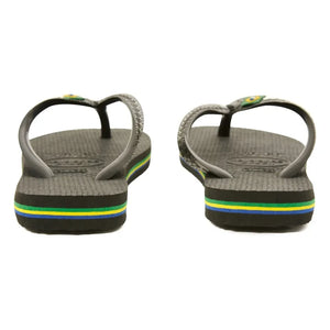 Havaianas - Logo Brasil फ्लिप-फ्लॉप सैंडल | काला