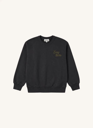 Smallable Kid - Arlo Easy Orijinal Organik Pamuklu Sweatshirt | Siyah
