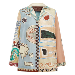 Alémais - मिशेल सिल्क शर्ट | हल्का नीला
