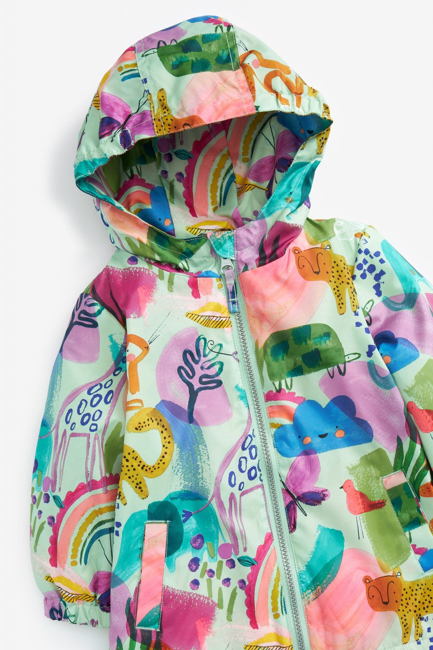 Next - Neşeli Sürdürülebilir Kız Çocuk Kışlık Ceket ve Yağmurluğu - 2-3 Yaş-Dinossi