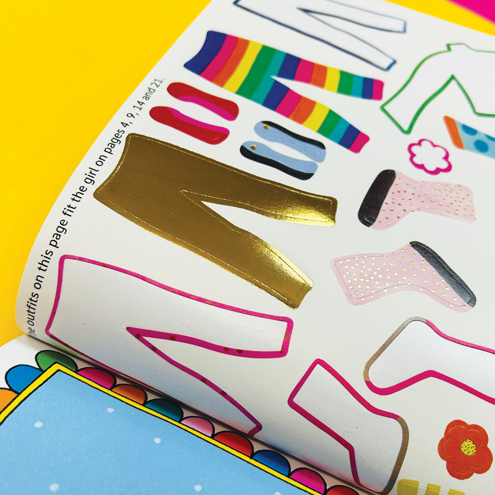 Rachel Ellen - Grl Pwr स्टिकर स्टेज पेंटिंग और गतिविधि पुस्तक