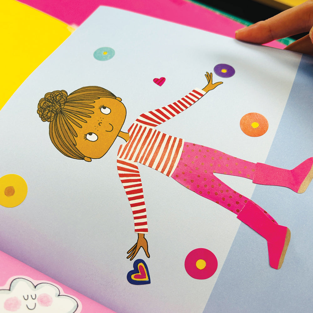 Rachel Ellen - Grl Pwr स्टिकर स्टेज पेंटिंग और गतिविधि पुस्तक