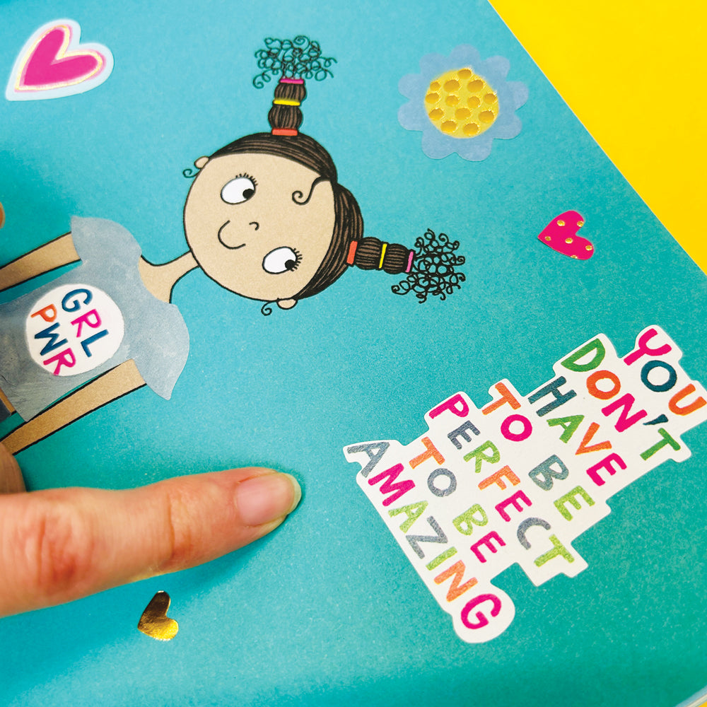 Rachel Ellen - Grl Pwr स्टिकर स्टेज पेंटिंग और गतिविधि पुस्तक