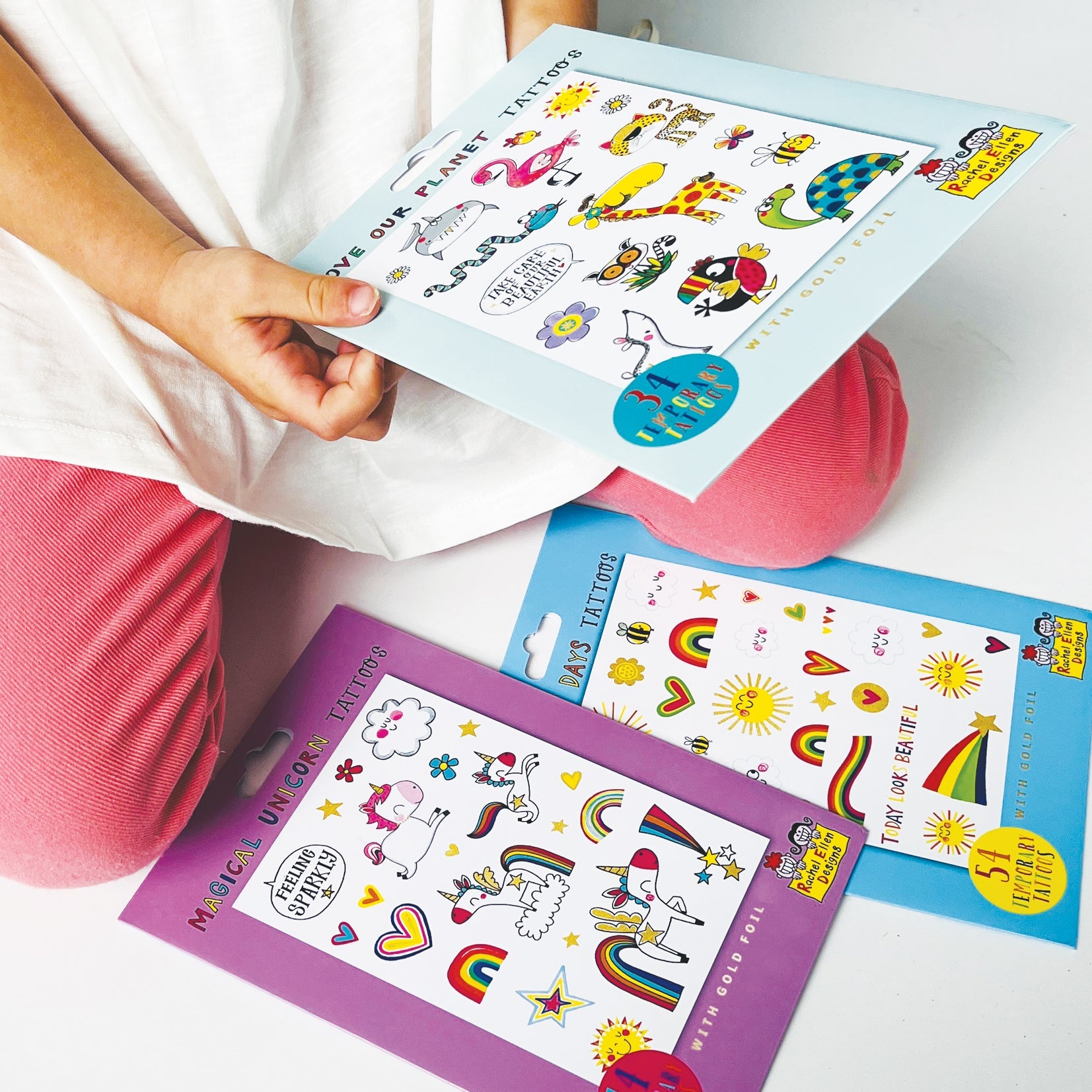 Rachel Ellen - Sunny Days बच्चों के अस्थायी टैटू