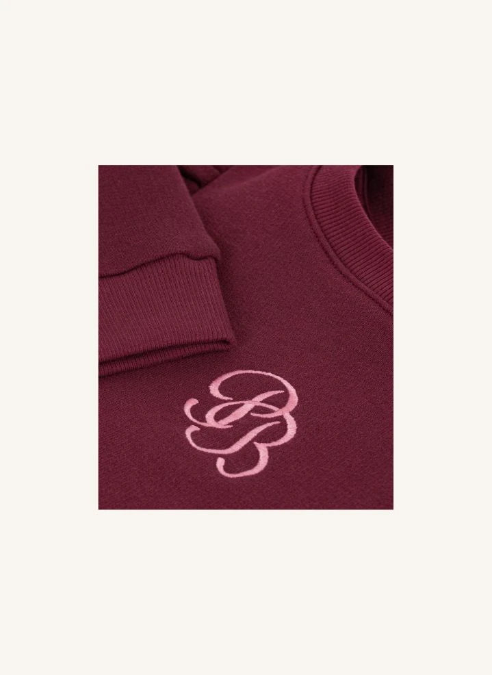 Petit Bateau - PB fırfırlı sweatshirt | Bordo
