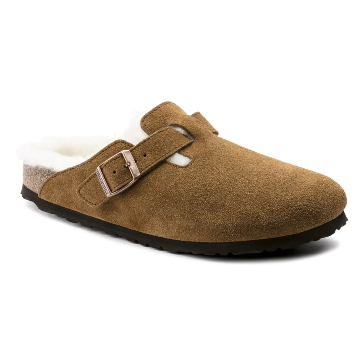BIRKENSTOCK - Boston Shearling स्लिपर - एडल्ट कलेक्शन | कारमेल