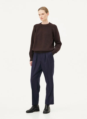 Noyoco - Oslo Sweater Merinos yün ve organik pamuk | Kahverengi