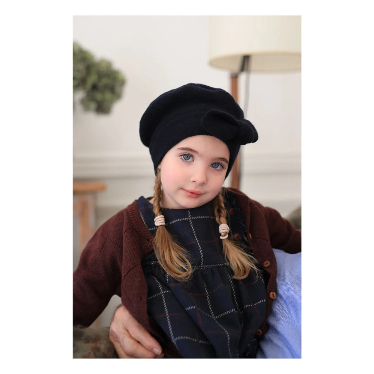 1+ in the family - नाना मेरिनो ऊन कार्डिगन | बरगंडी