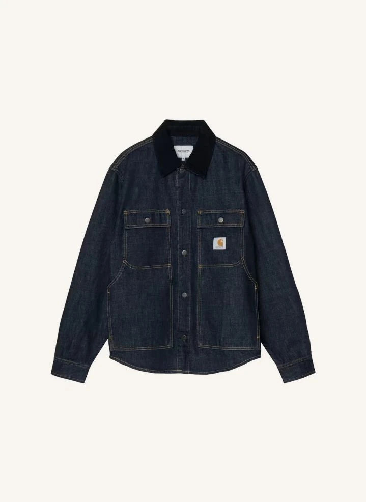 Carhartt WIP - Oakland डेनिम ओवरशर्ट | ग्रे नीला