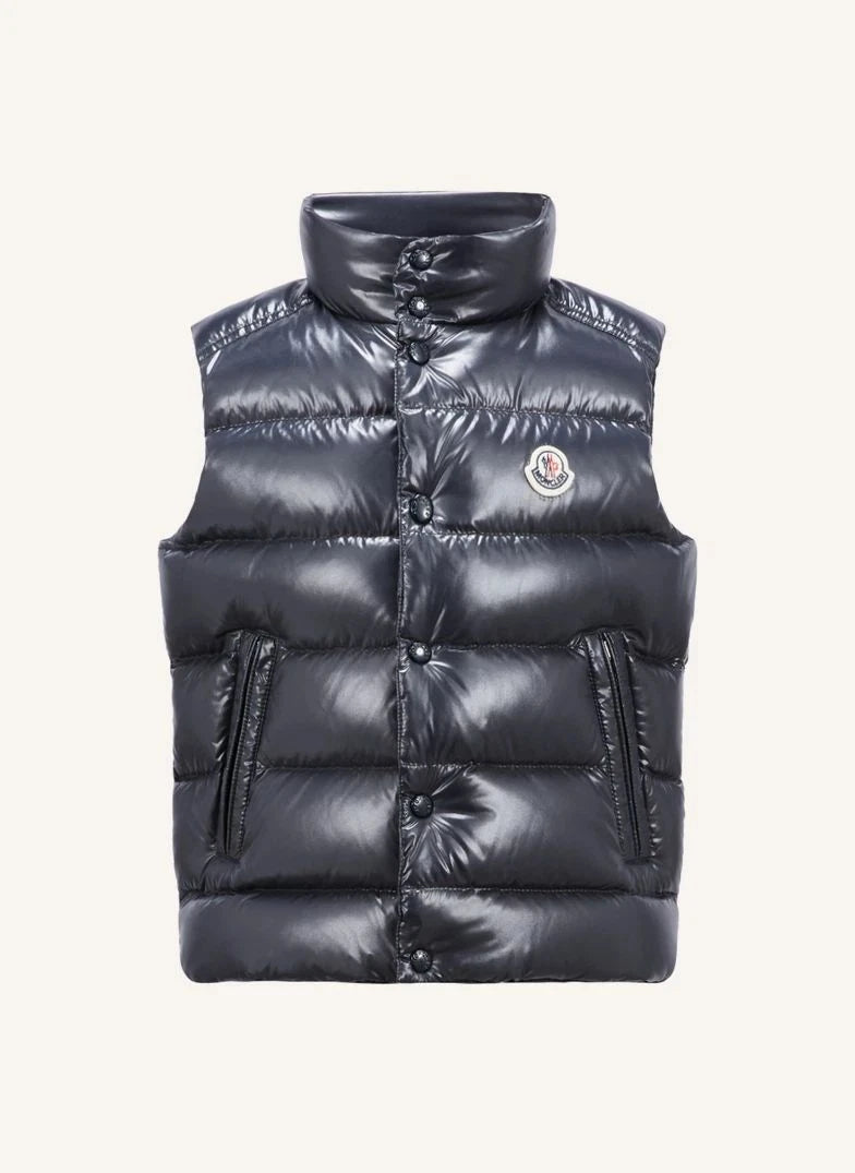Moncler - Kolsuz şişme yelek Tib | Lacivert