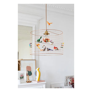 Mathieu Challières - छोटे पक्षी पिंजरे वाली पेंडेंट लाइट