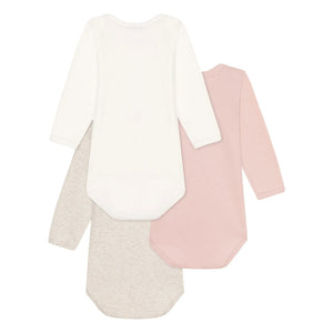 Petit Bateau - 3’lü Body Seti | Pembe