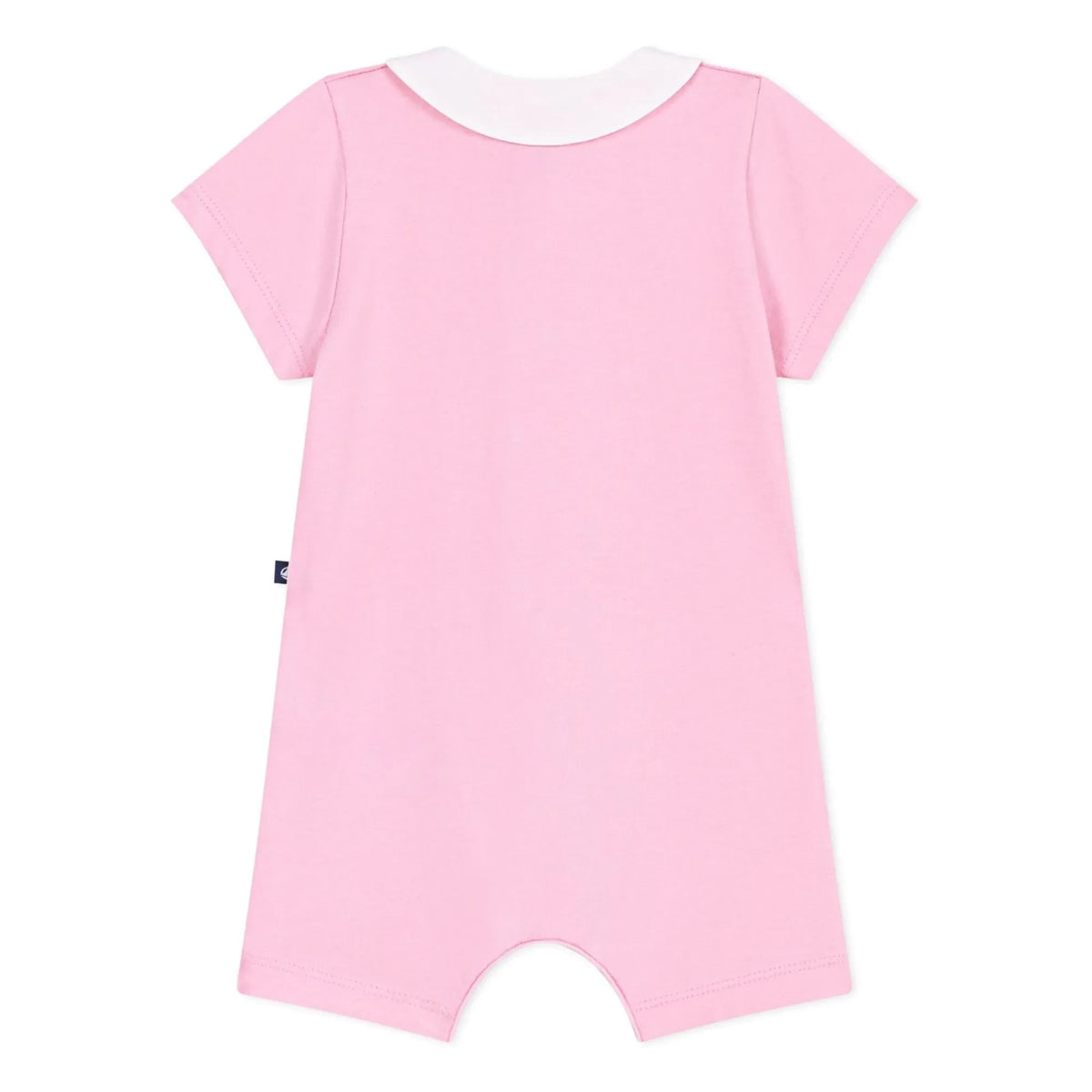 Petit Bateau - ऑर्गेनिक कॉटन जंपसूट | गुलाबी