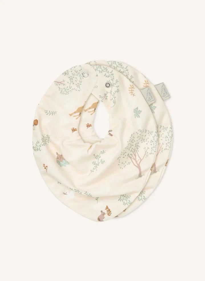 Cam Cam - Woodland Bandana Önlükler - 2'li Set | Ecru