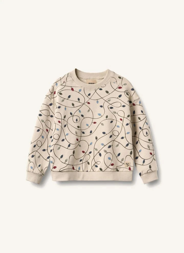 Wheat - Sandro "Guirlandes" Organik Pamuklu Sweatshirt | Krem