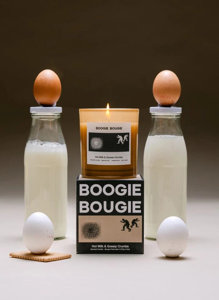 Boogie Bougie - Hot Milk & Gossip Kırıntıları Mum - 270 g