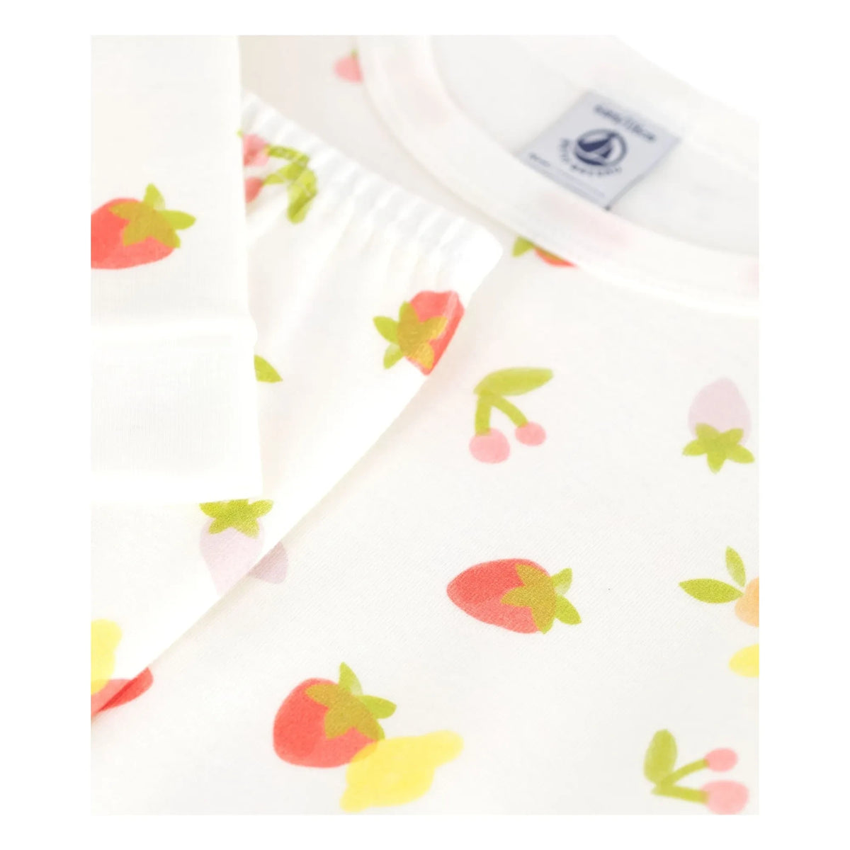 Petit Bateau - फलों वाली पजामा | सफ़ेद