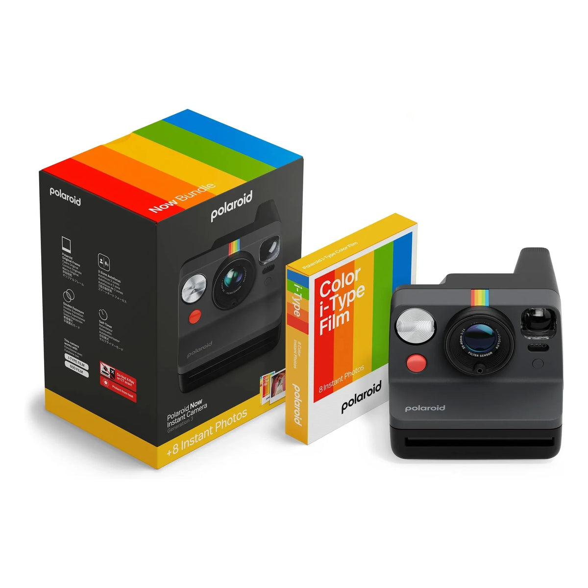 Polaroid - Polaroid Now Gen 3 कैमरा सेट | काला