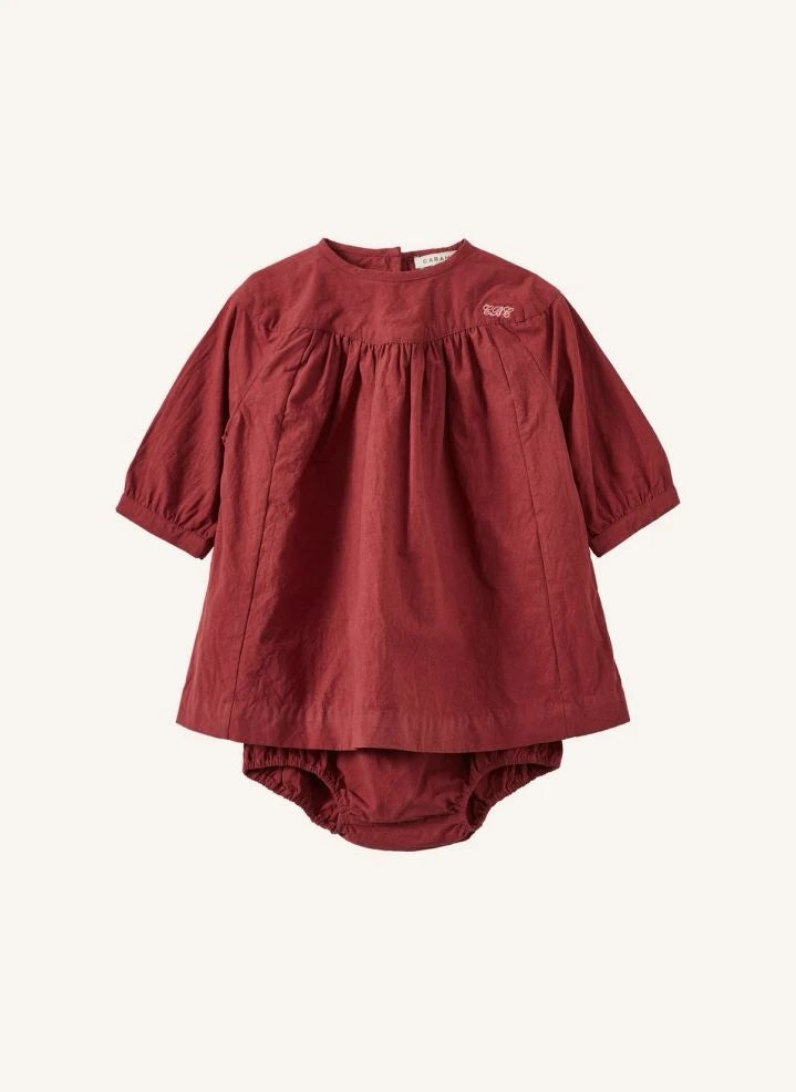 Caramel - Taylan Poplin Bebek Elbise | Berry