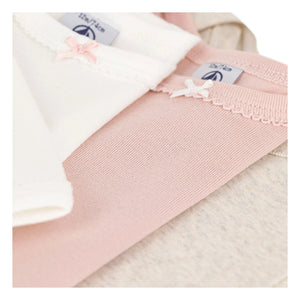 Petit Bateau - 3’lü Body Seti | Pembe
