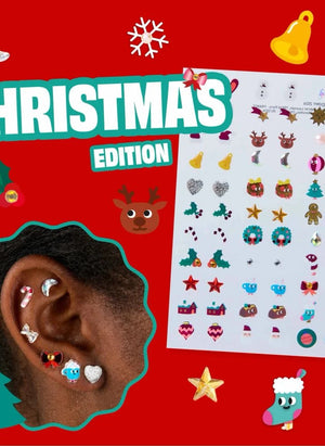 Omy - Noel yapışkan küpeler