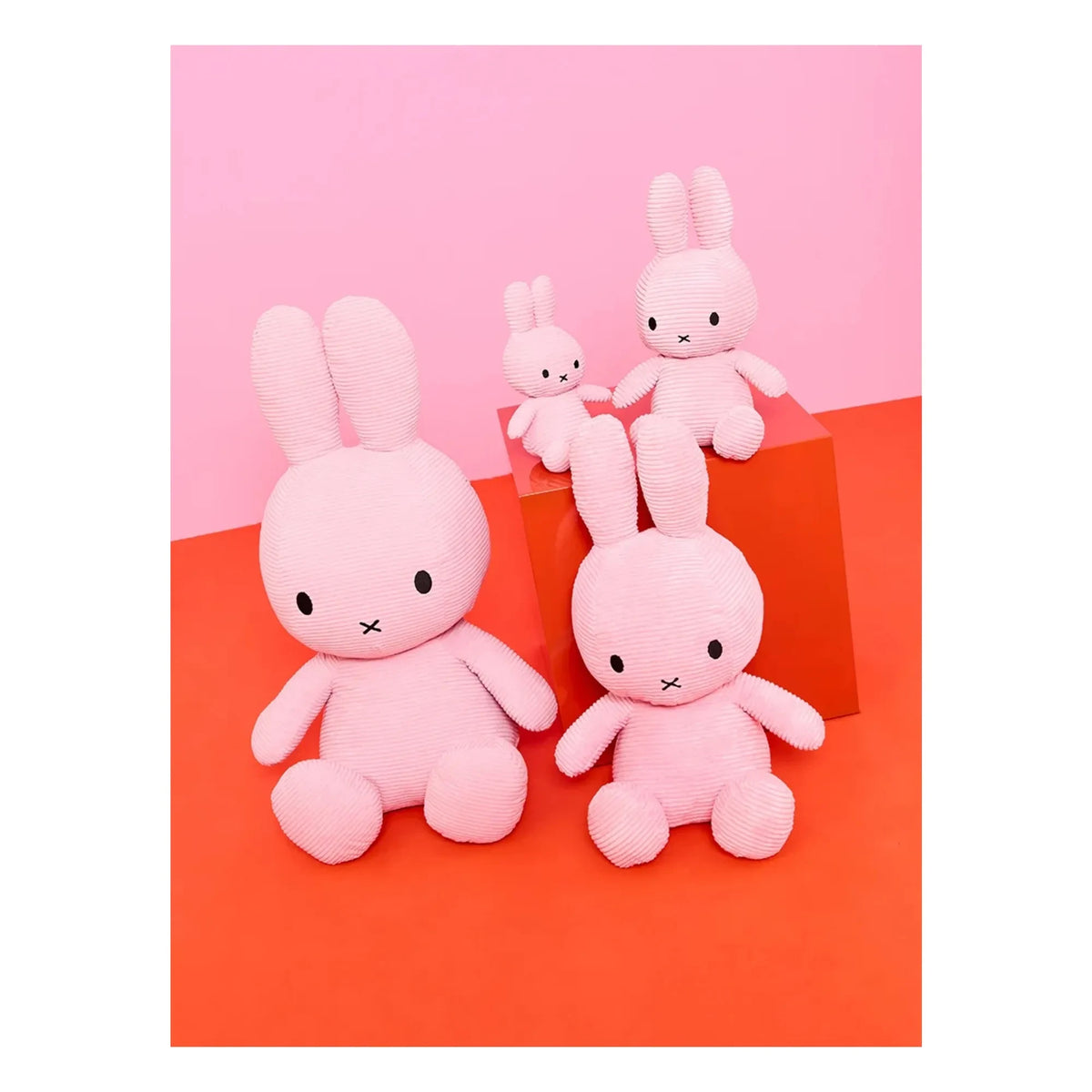 Bon Ton Toys - MIFFY - मखमली कपड़े में मिफी प्लश | गुलाबी