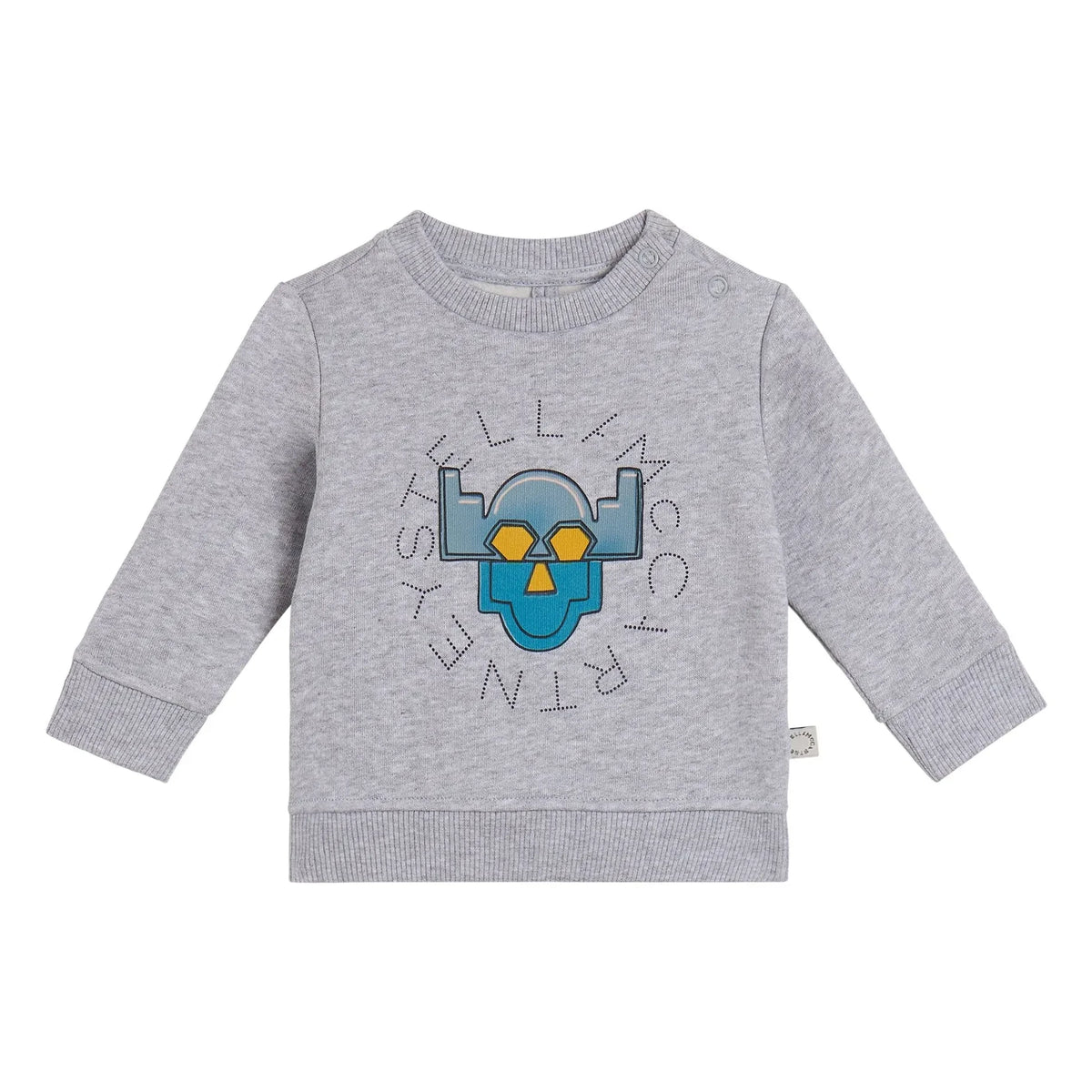 Stella McCartney Kids - सुपरहीरो स्वेटशर्ट | ग्रे मेलेंज