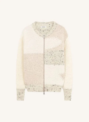 Cordera - Marled Merino Yünlü Hırka | Bej