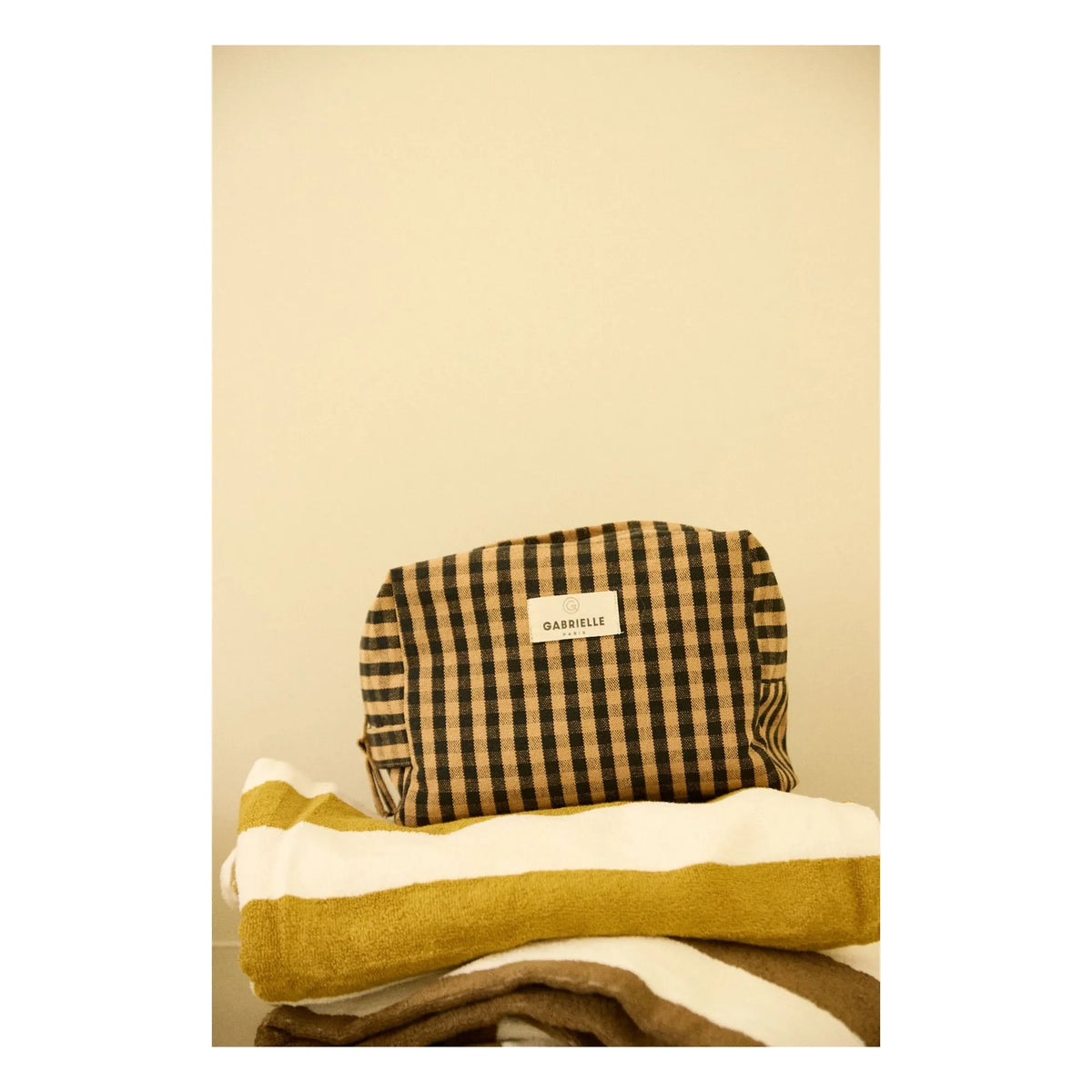 Gabrielle Paris - Vichy मेकअप बैग | कॉफी