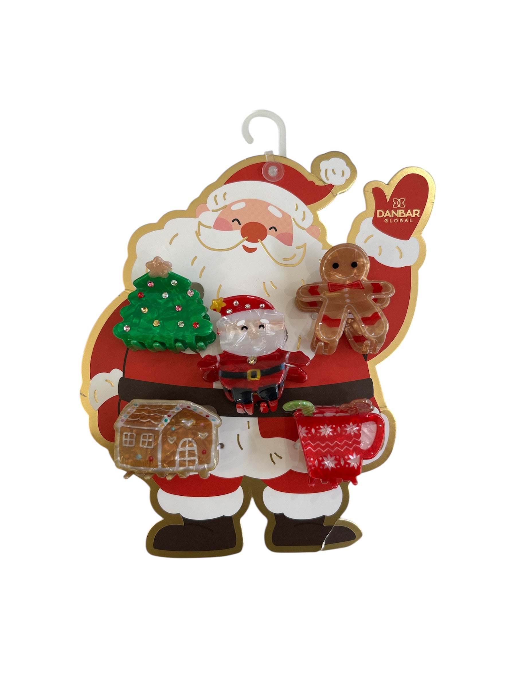 Dinossi - 5 टुकड़ों का नववर्ष क्रिसमस बच्चों के बाल क्लिप सेट