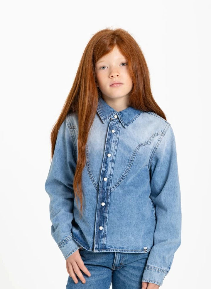 Hundred Pieces - Pauline Denim Gömlek | Açık Denim