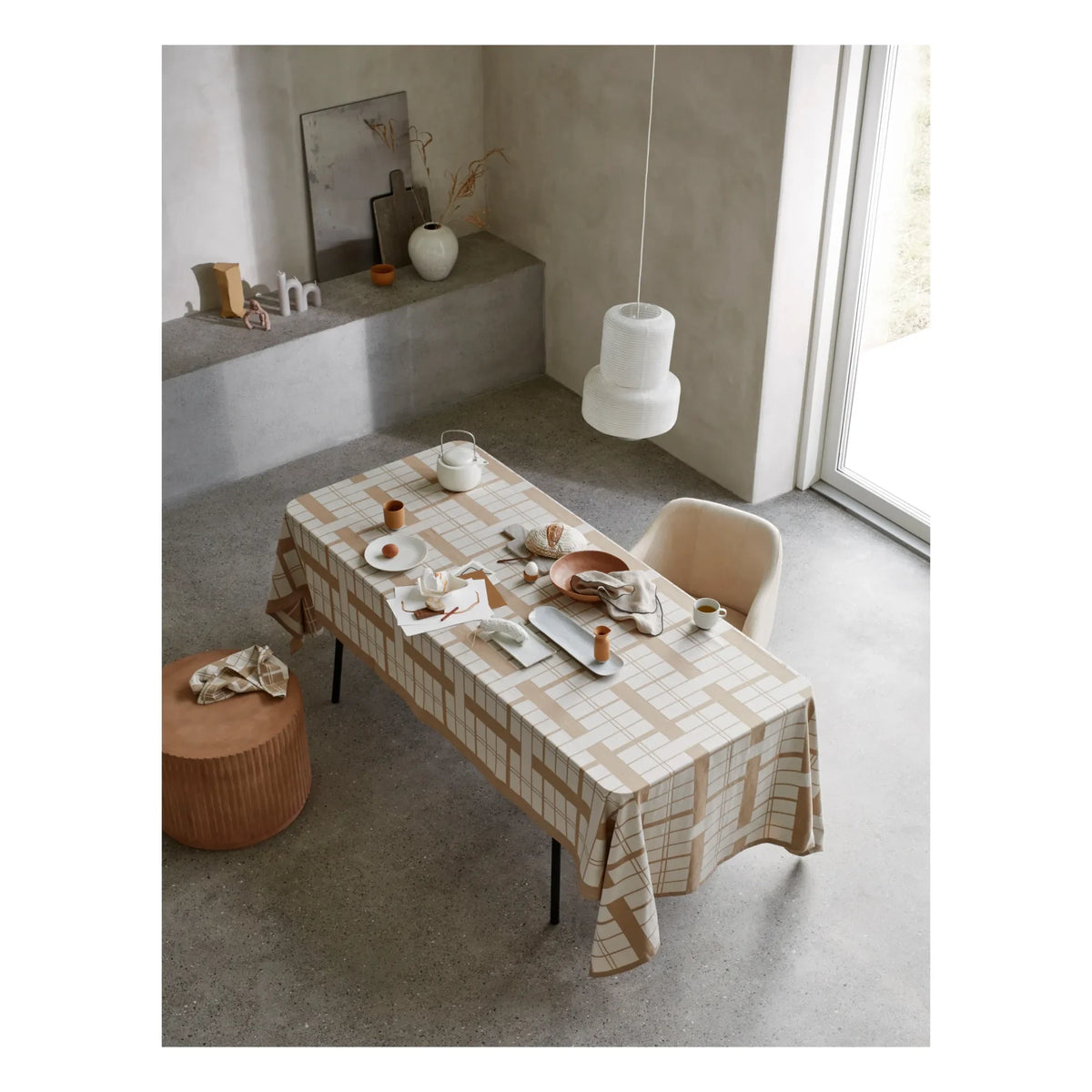 Broste Copenhagen - विलियम पेपर पेंडेंट लैंप | सफ़ेद