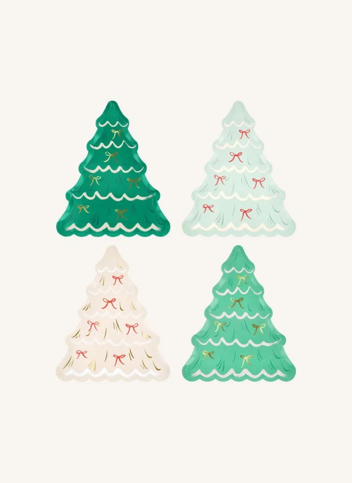 Meri Meri - Noel Ağacı Tabaklar - 8'li Set