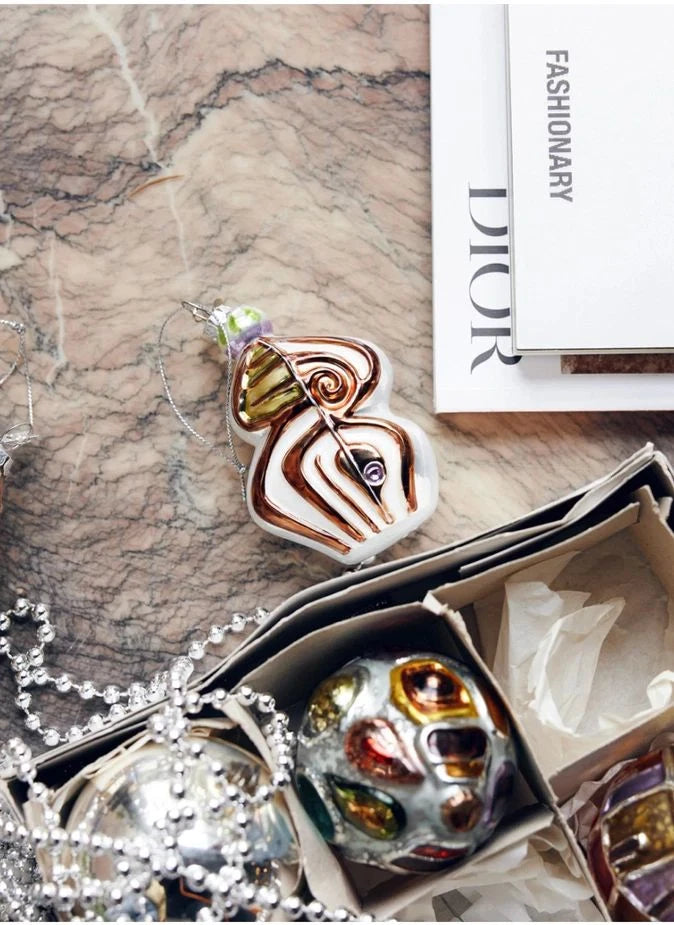 HKliving - Anatomik oval cam yılbaşı süsü