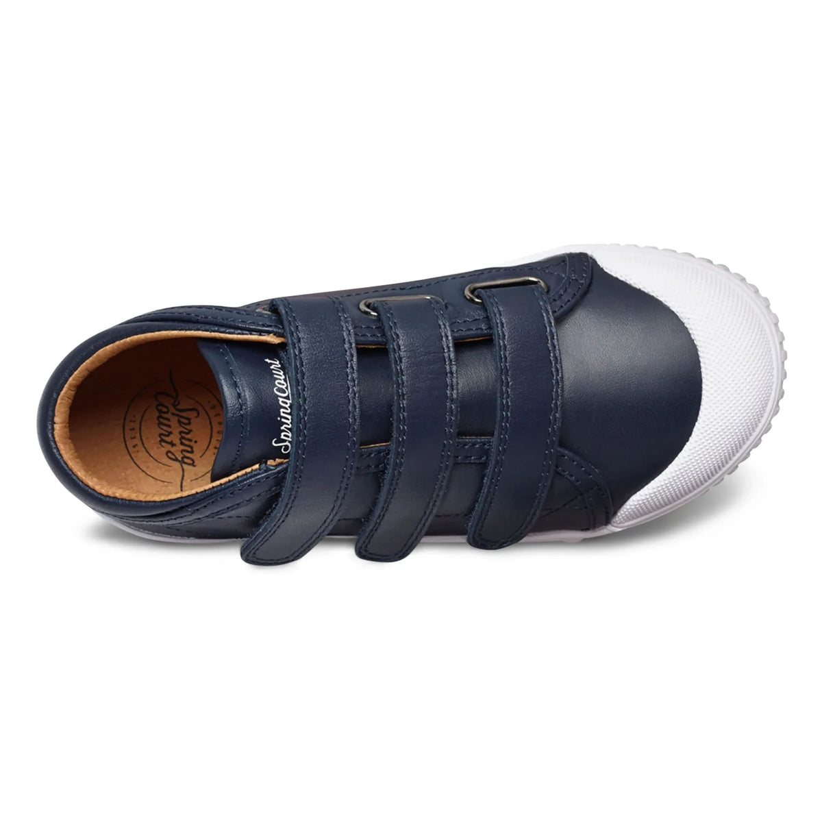 Spring Court - B2 Nappa Yüksek Bilek Cırt Cırtlı Sneakers | Lacivert