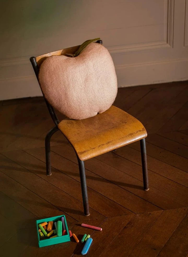 Muskhane - Keçe Apple Yastık | Pudra pembesi