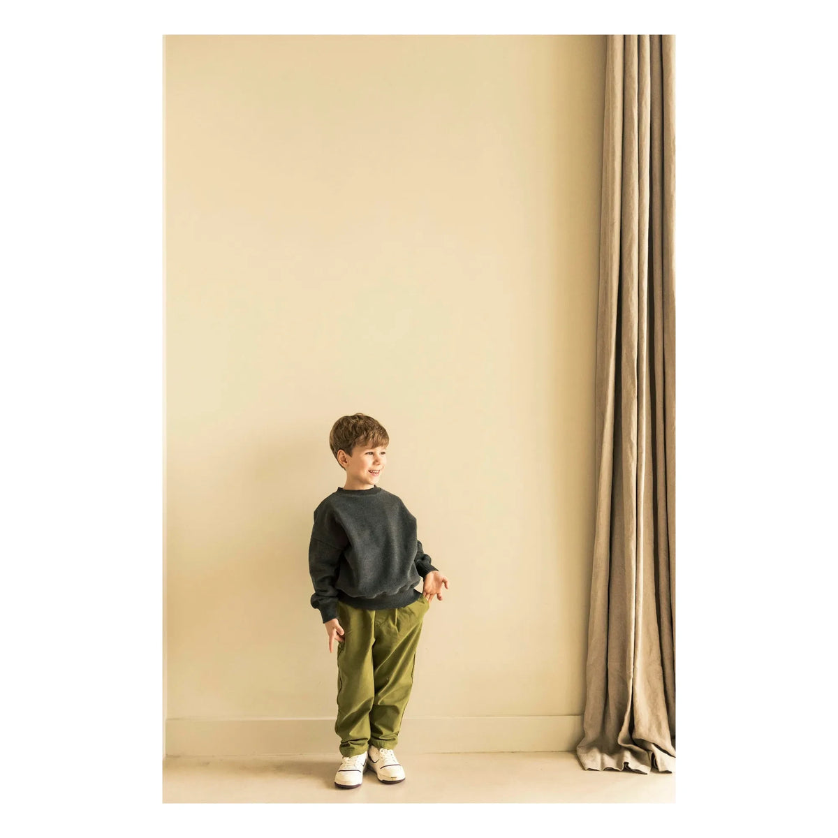 Jenest - Bird NR 1 organik pamuklu sweatshirt | Koyu gri