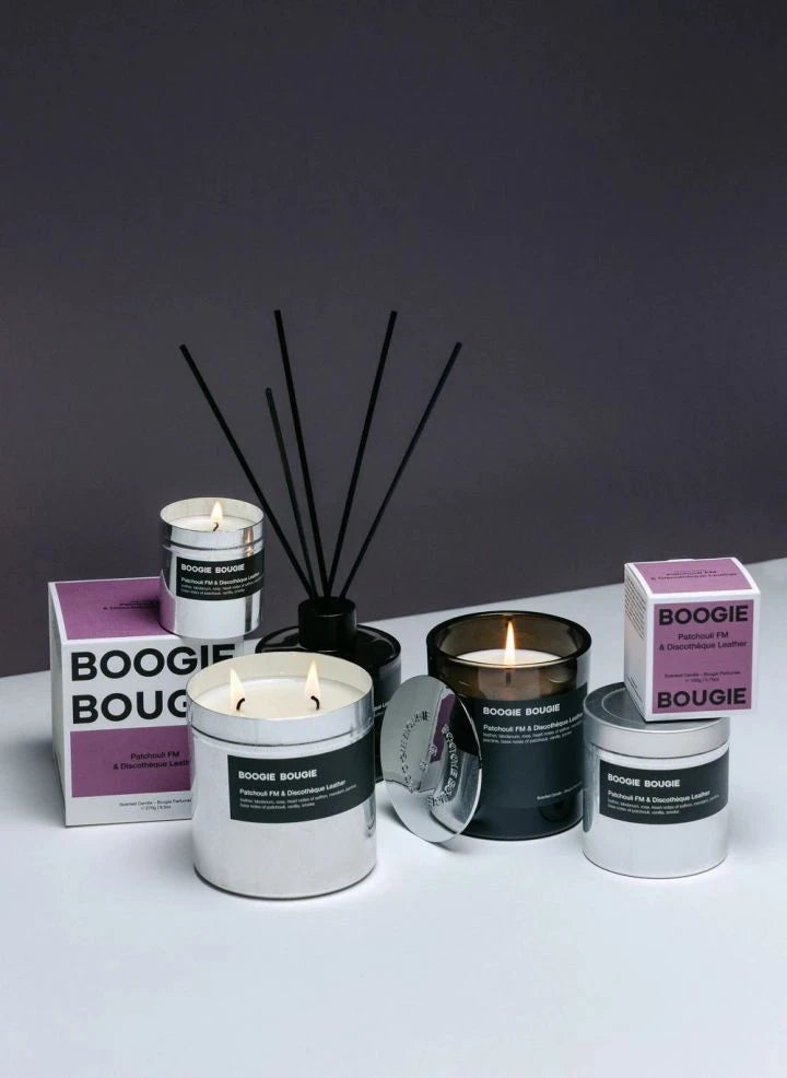 Boogie Bougie - FM Patchouli & Leather Nightclub Kokulu Mum - 250 g