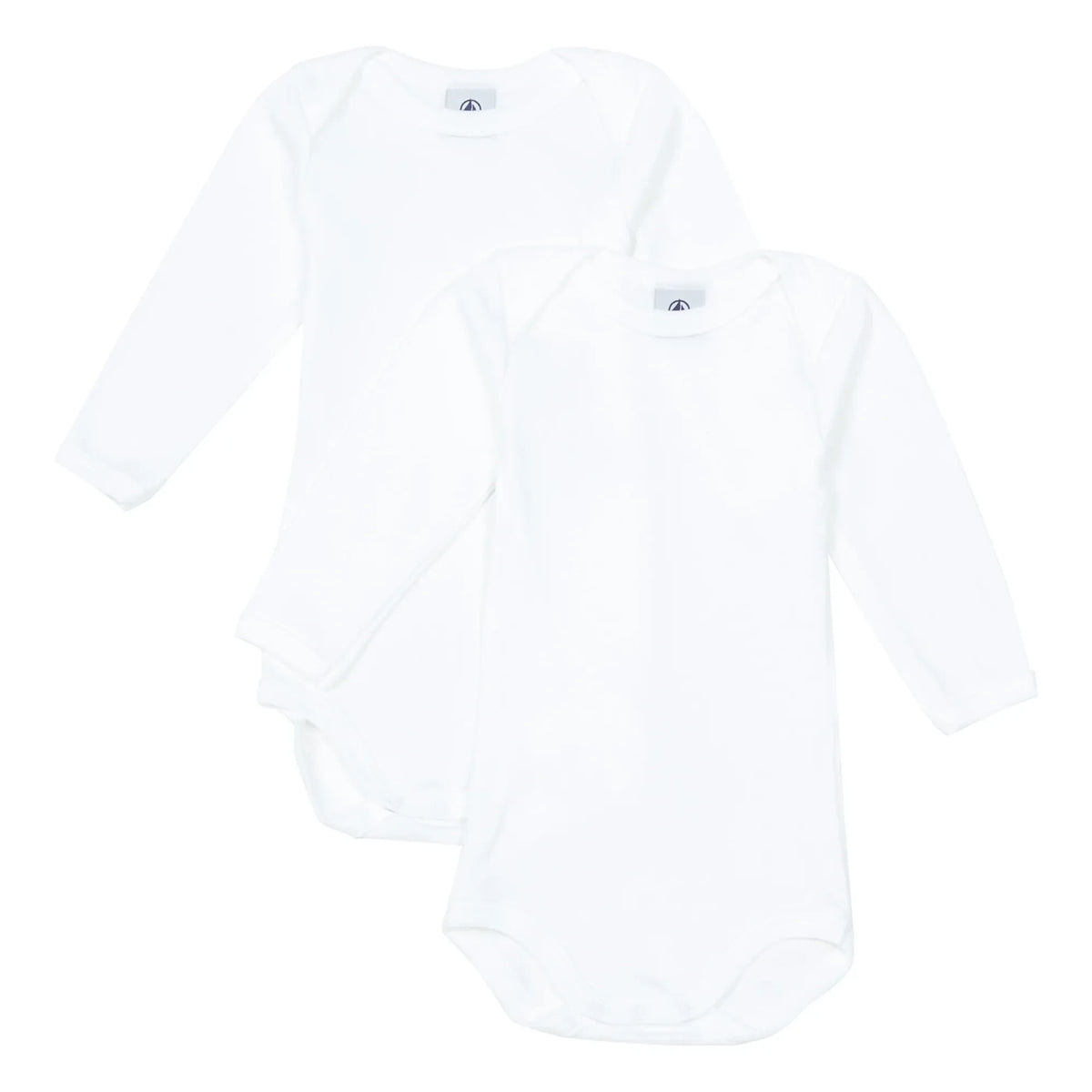 Petit Bateau - 2'li Organik Pamuklu Bebek Body | Beyaz