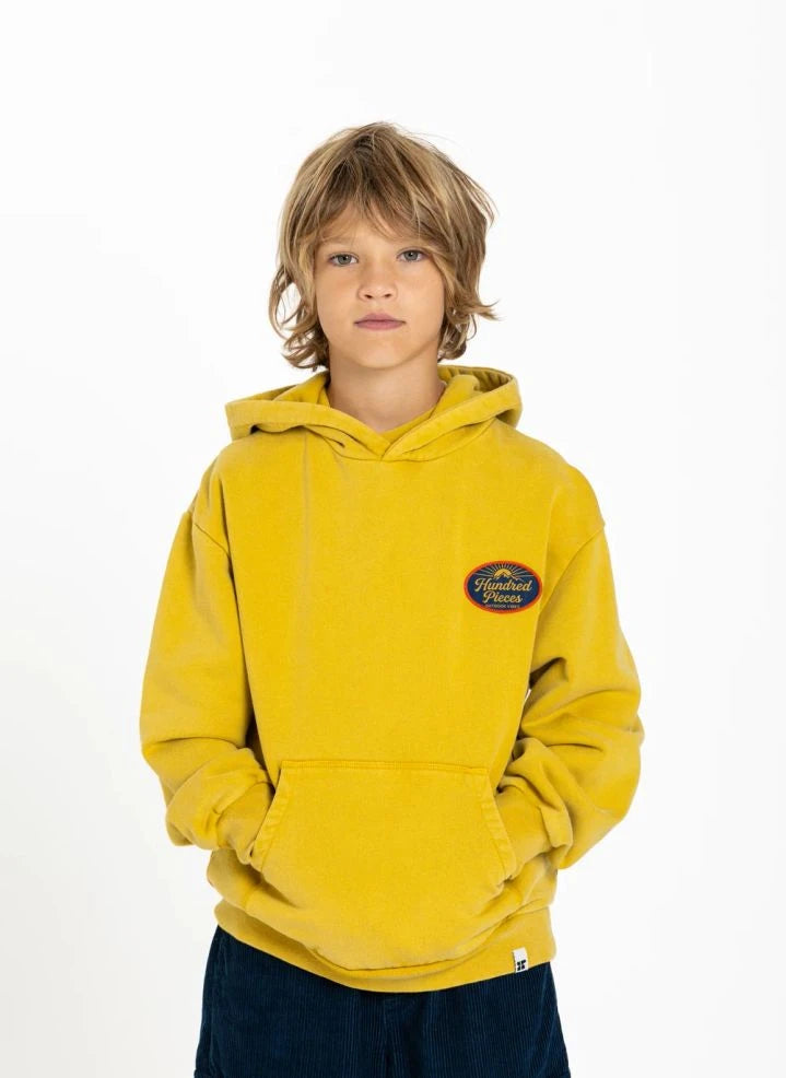 Hundred Pieces - Pat Outdoor Organik Pamuklu Sweatshirt | Hardal