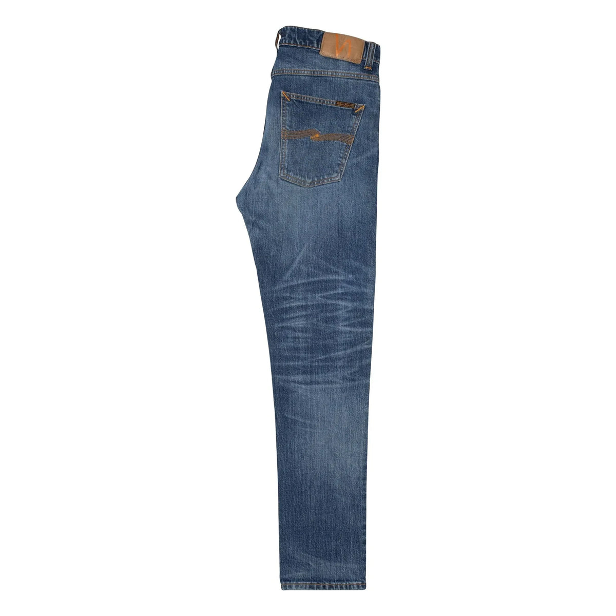 Nudie Jeans - जीन सॉलिड ओली लाइफ ट्रैक्स | गहरा नीला
