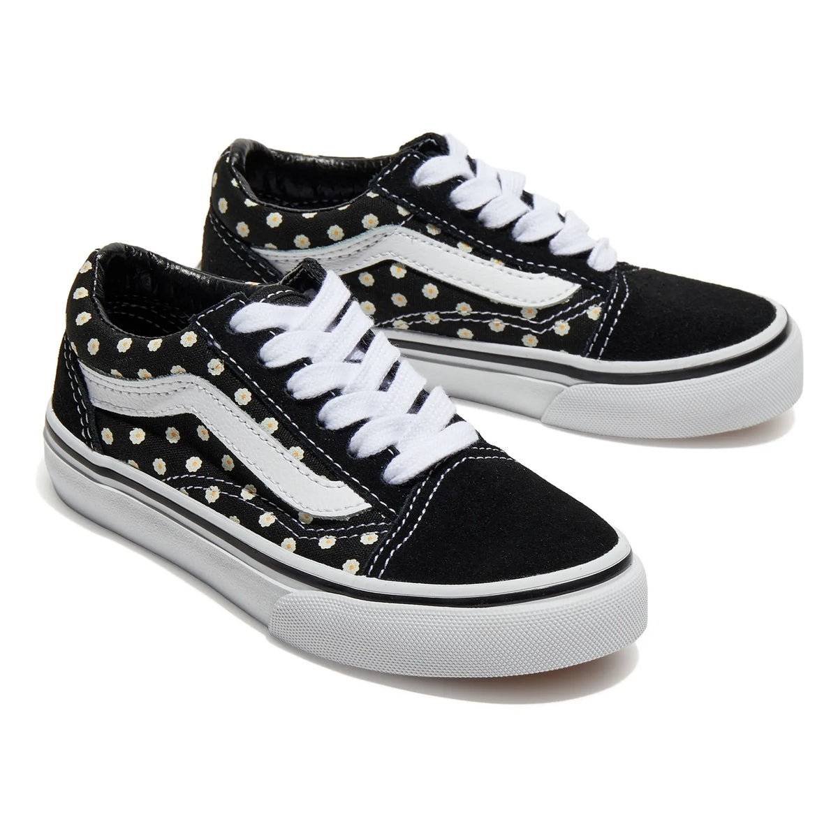 Vans - Old Skool Çiçek Desenli Bağcıklı Spor Ayakkabı | Siyah