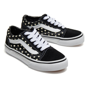 Vans - Old Skool फ्लोरल प्रिंट लेस-अप स्नीकर्स | काला