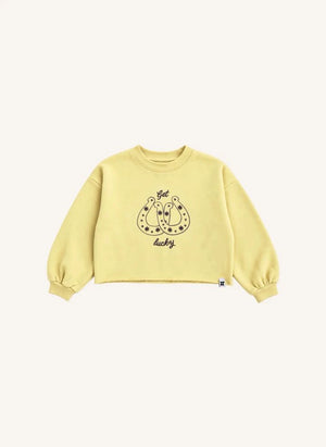 Hundred Pieces - Belmont Lucky Organik Pamuk Sweatshirt | Açık sarı