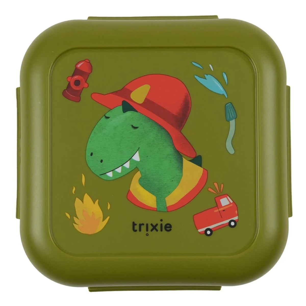 Trixie - स्नैक बॉक्स क्लिप्स फायरफाइटर मिस्टर डिनो | हरा