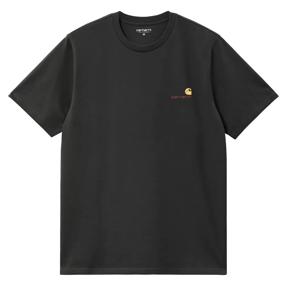 Carhartt WIP - अमेरिकन स्क्रिप्ट टी-शर्ट | काला